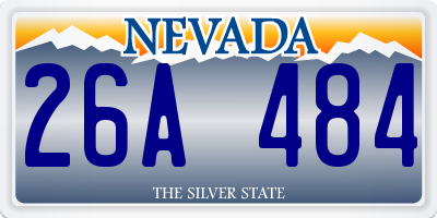 NV license plate 26A484