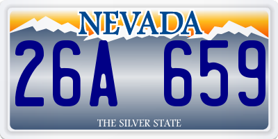 NV license plate 26A659