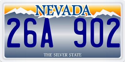 NV license plate 26A902