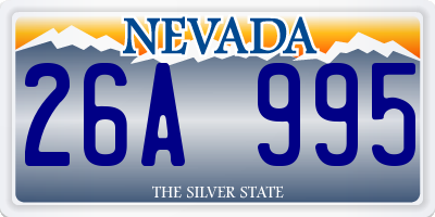 NV license plate 26A995