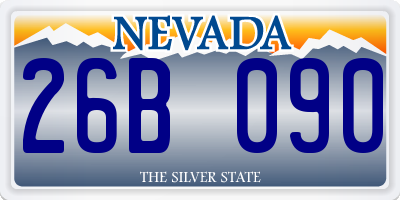 NV license plate 26B090