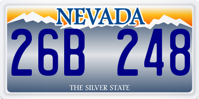 NV license plate 26B248