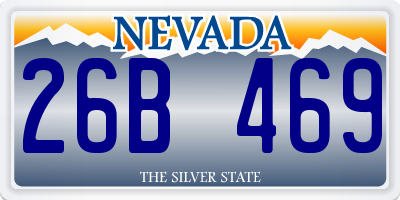 NV license plate 26B469