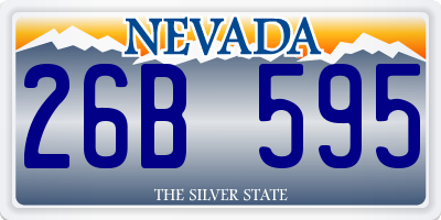 NV license plate 26B595