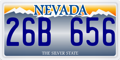 NV license plate 26B656