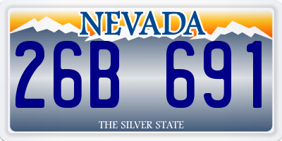 NV license plate 26B691