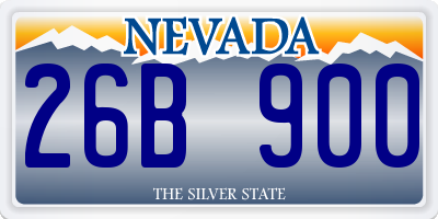 NV license plate 26B900