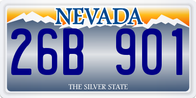 NV license plate 26B901