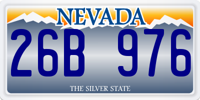 NV license plate 26B976