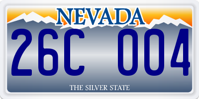 NV license plate 26C004
