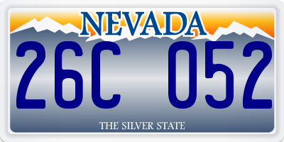 NV license plate 26C052