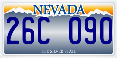 NV license plate 26C090