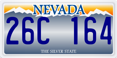 NV license plate 26C164