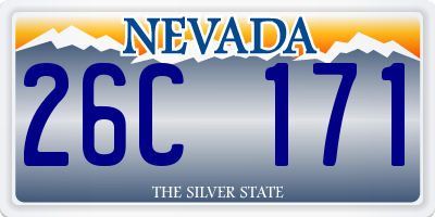 NV license plate 26C171