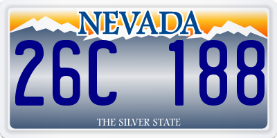 NV license plate 26C188