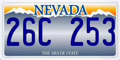 NV license plate 26C253