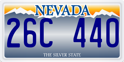 NV license plate 26C440
