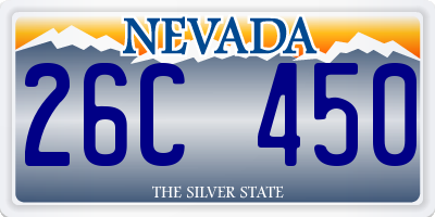 NV license plate 26C450