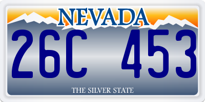 NV license plate 26C453