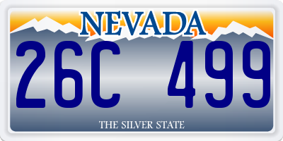 NV license plate 26C499