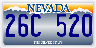NV license plate 26C520
