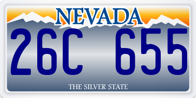 NV license plate 26C655