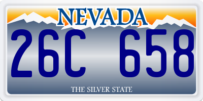 NV license plate 26C658