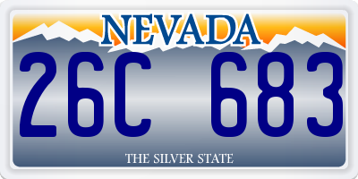 NV license plate 26C683