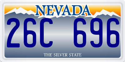 NV license plate 26C696