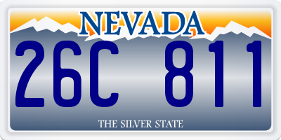 NV license plate 26C811