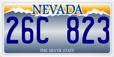 NV license plate 26C823