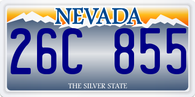 NV license plate 26C855