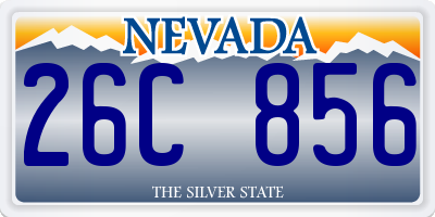 NV license plate 26C856
