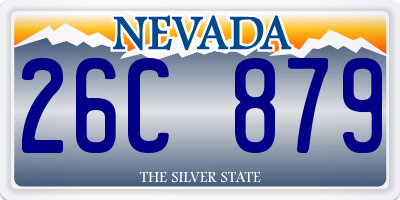 NV license plate 26C879
