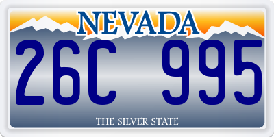 NV license plate 26C995