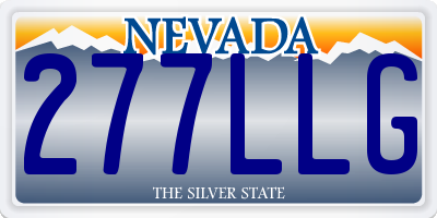 NV license plate 277LLG