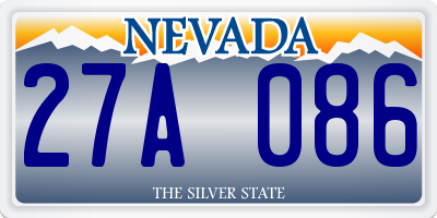 NV license plate 27A086