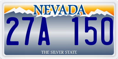 NV license plate 27A150
