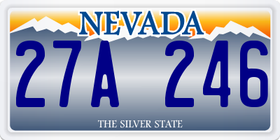 NV license plate 27A246