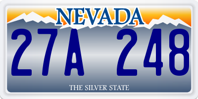 NV license plate 27A248