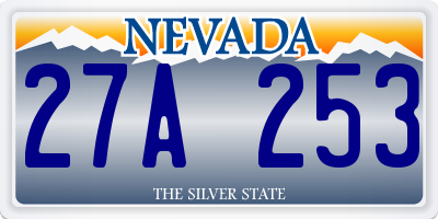 NV license plate 27A253