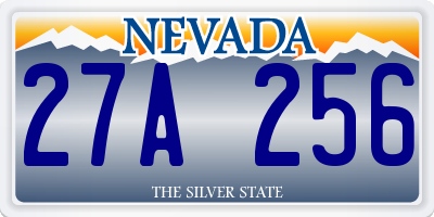 NV license plate 27A256