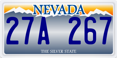 NV license plate 27A267