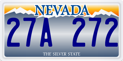 NV license plate 27A272