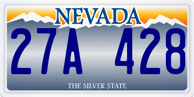 NV license plate 27A428