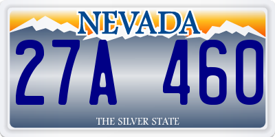 NV license plate 27A460