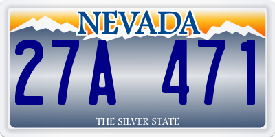 NV license plate 27A471