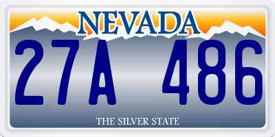 NV license plate 27A486