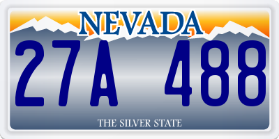 NV license plate 27A488