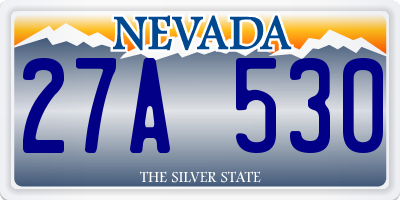 NV license plate 27A530